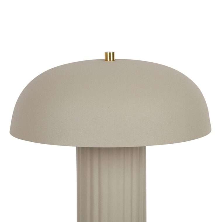 lampe champignon arty gris beige