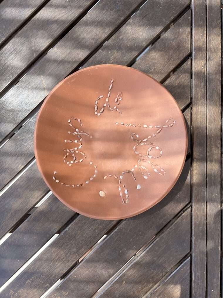 assiette vide poche terre cuite terracotta Marie Sophie Maury artisanat decoration art de la table Aix en Provence