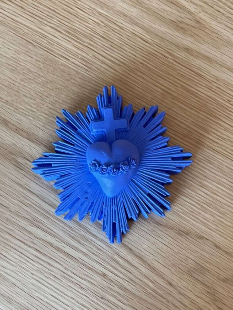 ex voto j'ai vu la vierge protection jvv platre marseillaise créatrice