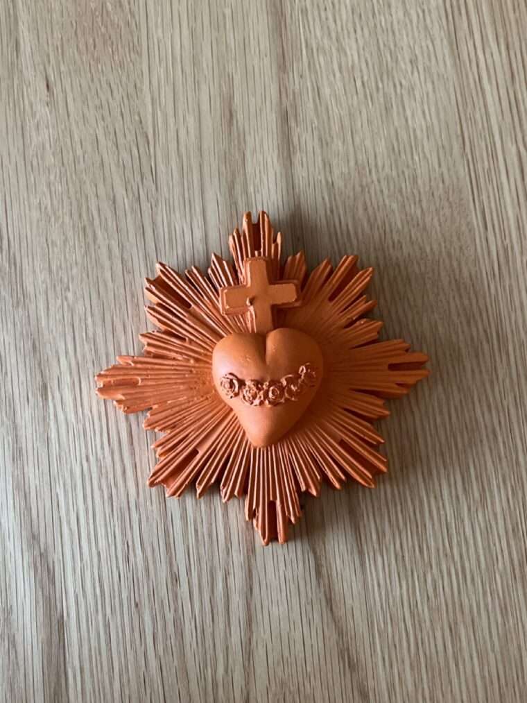 ex voto j'ai vu la vierge protection jvv platre marseillaise créatrice
