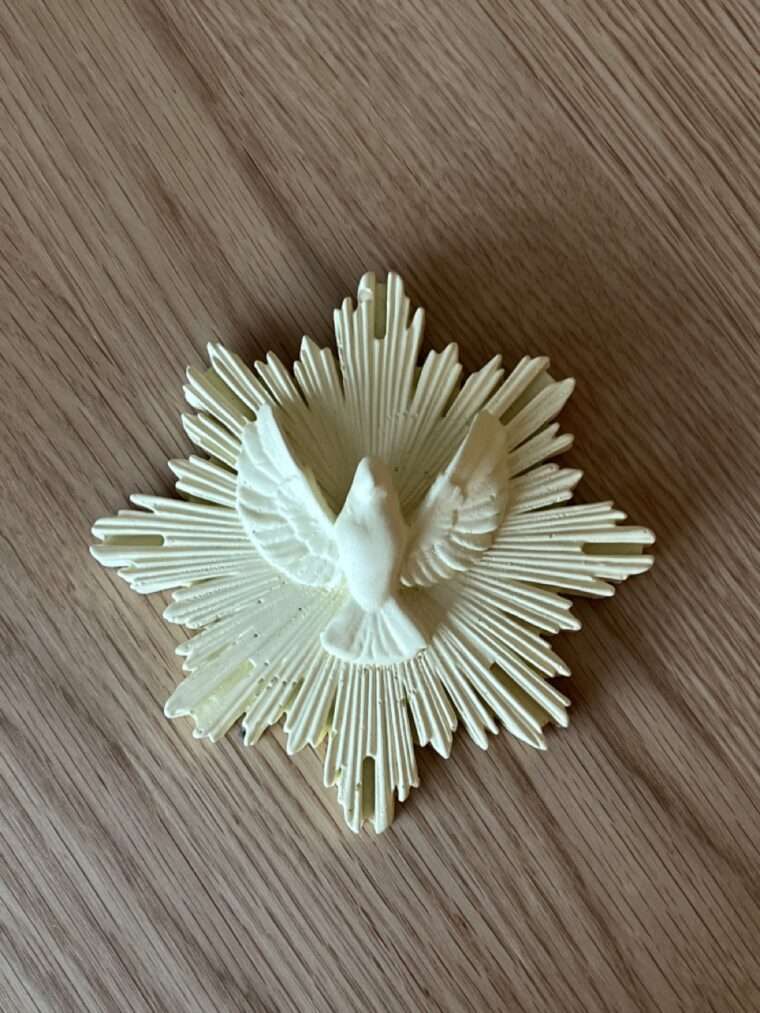 ex voto j'ai vu la vierge protection jvv platre marseillaise créatrice