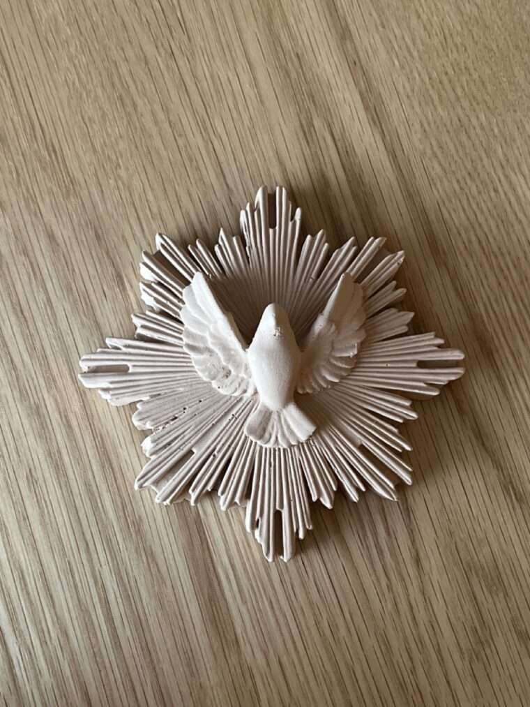 ex voto j'ai vu la vierge protection jvv platre marseillaise créatrice