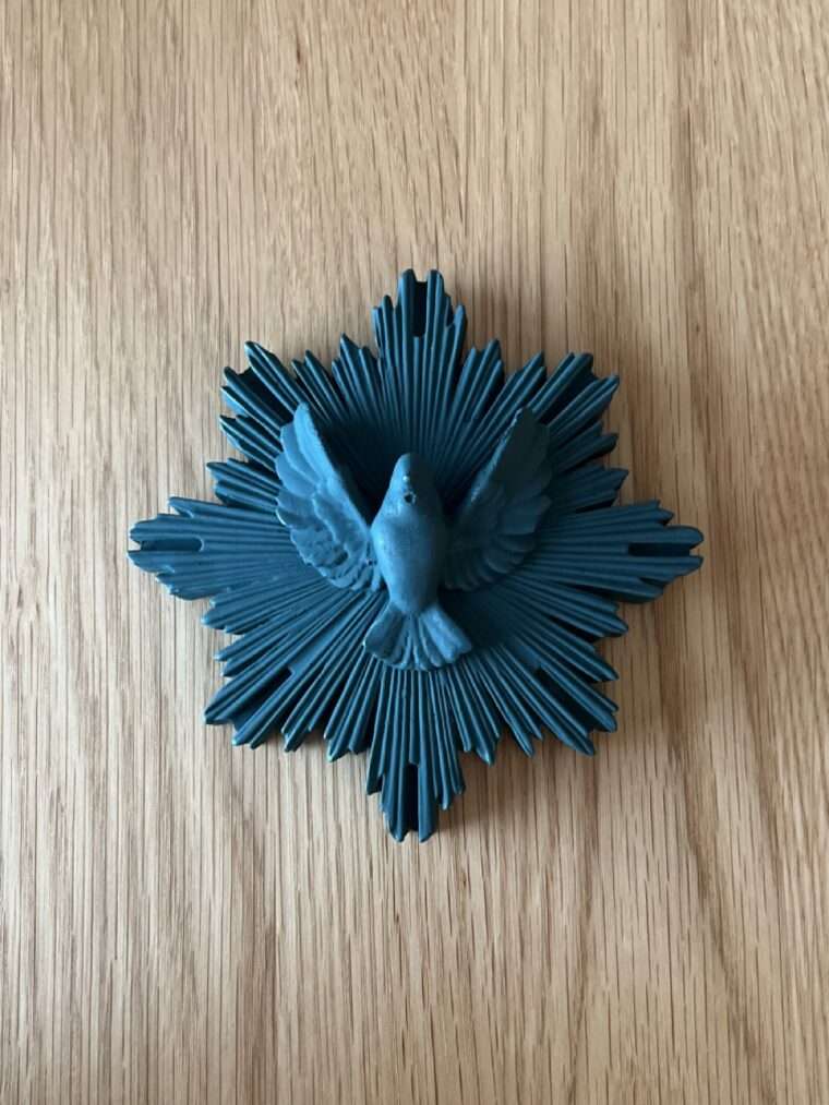 ex voto j'ai vu la vierge protection jvv platre marseillaise créatrice