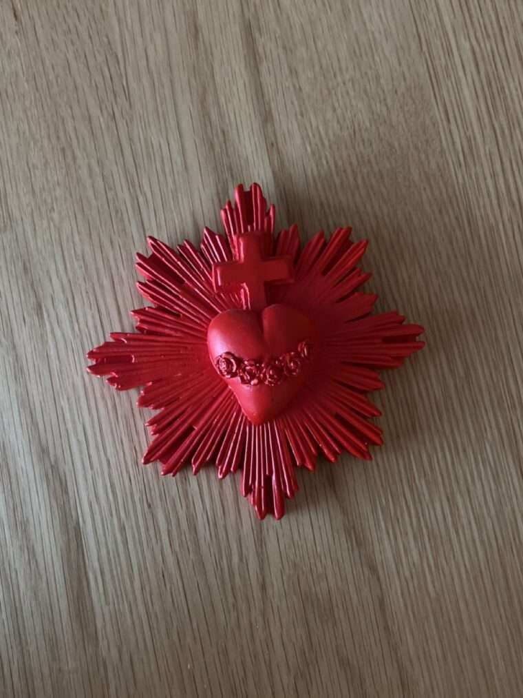 ex voto j'ai vu la vierge protection jvv platre marseillaise créatrice