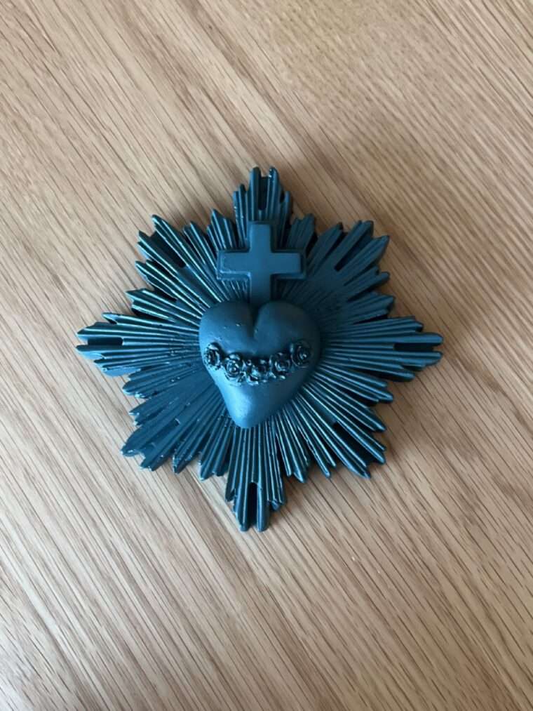 ex voto j'ai vu la vierge protection jvv platre marseillaise créatrice