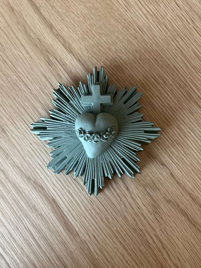 ex voto j'ai vu la vierge protection jvv platre marseillaise créatrice