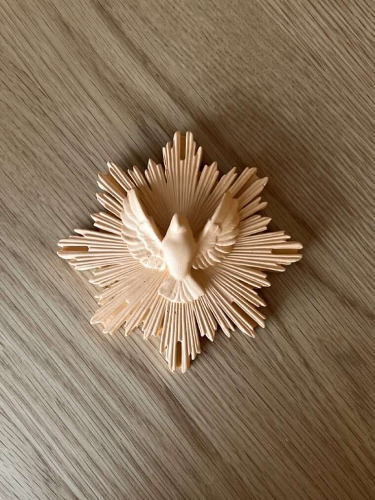 ex voto j'ai vu la vierge protection jvv platre marseillaise créatrice