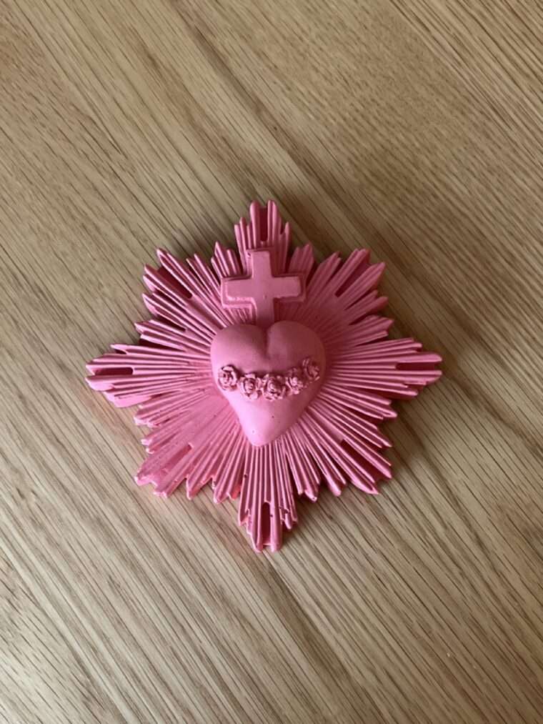 ex voto j'ai vu la vierge protection jvv platre marseillaise créatrice