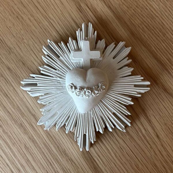 ex voto j'ai vu la vierge protection jvv platre marseillaise créatrice