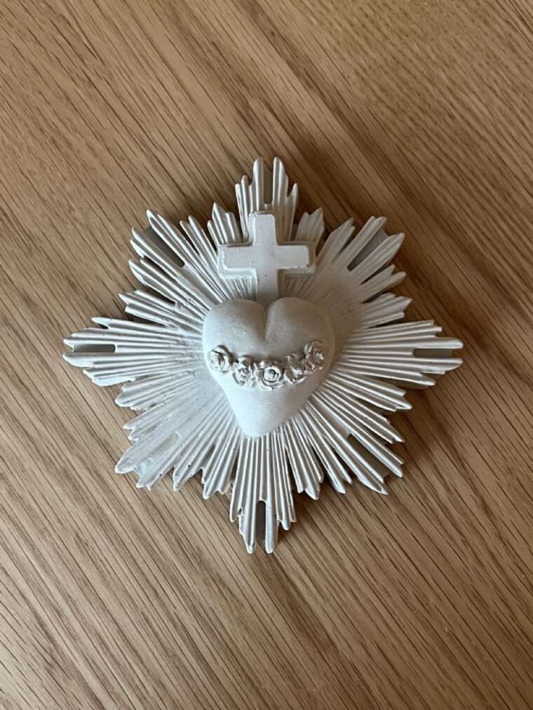 ex voto j'ai vu la vierge protection jvv platre marseillaise créatrice