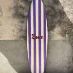 Planche rayures Violet "Love"