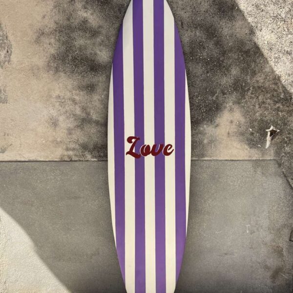 Planche rayures Violet « Love » Planche rayures Violet « Love »