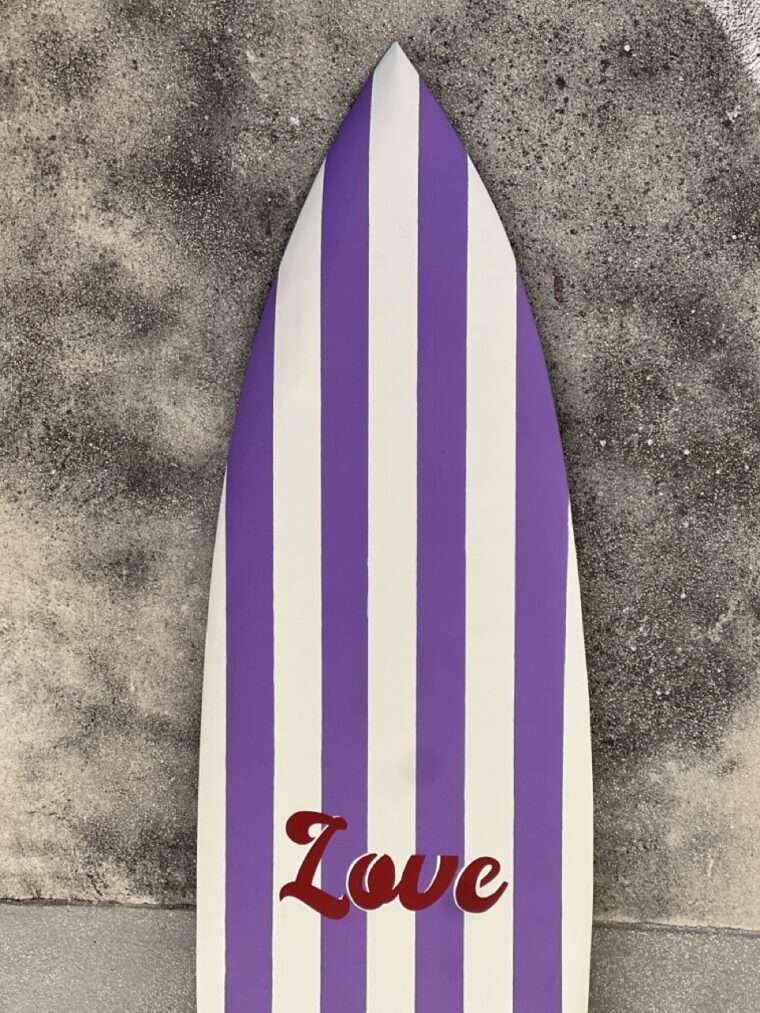 Planche rayures Violet "Love" – Image 5