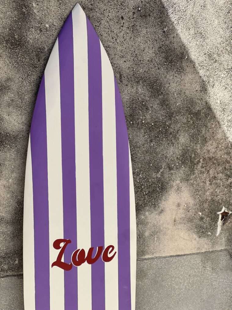 Planche rayures Violet "Love" – Image 3