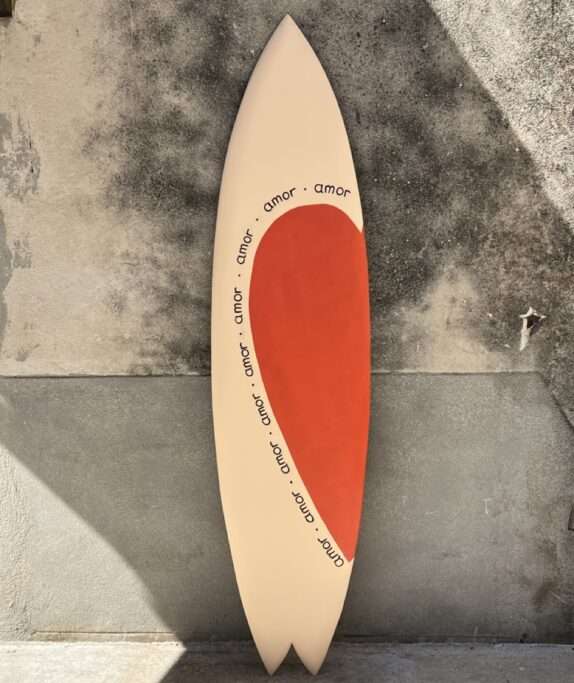 planche de surf deco decorative decoration bisou salé fait main
