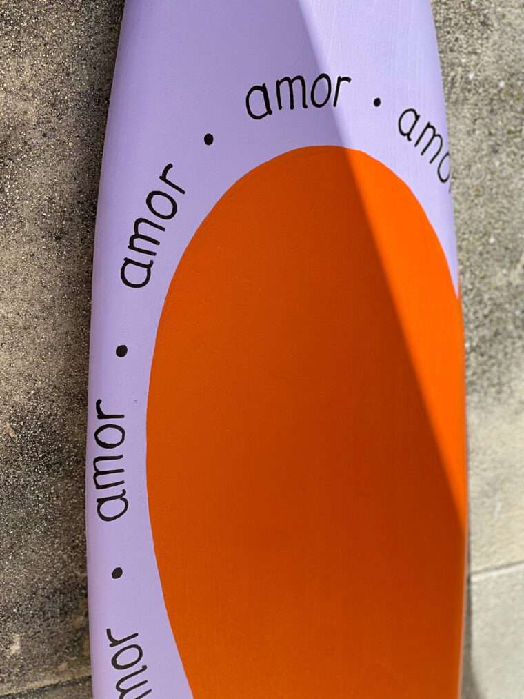 Planche demi coeur Lila /orange – Image 6
