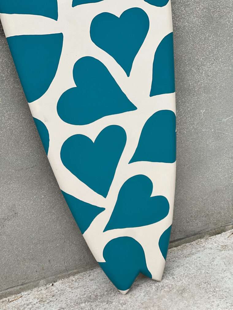 planche de surf decorative decoration murale originale tableau peinture artisanat