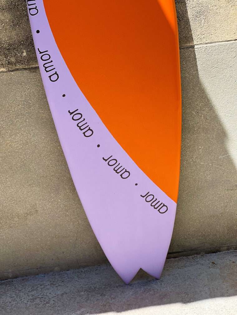Planche demi coeur Lila /orange – Image 4
