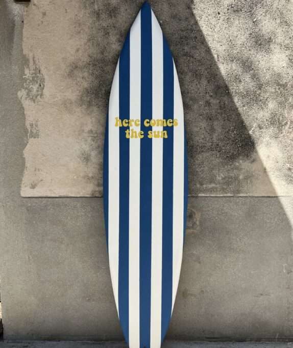 Planche rayures "Here comes the sun"