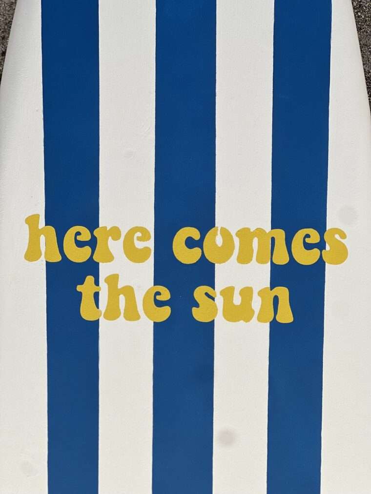 Planche rayures "Here comes the sun" – Image 6