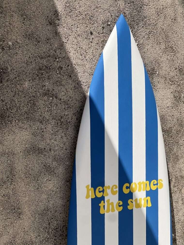 Planche rayures "Here comes the sun" – Image 4