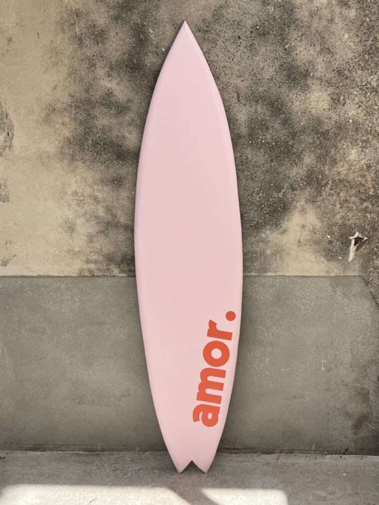 planche de surf decorative amor message fait main Marseille