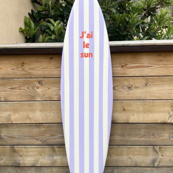 Planche rayures « J’ai le sun » Planche rayures « J’ai le sun »