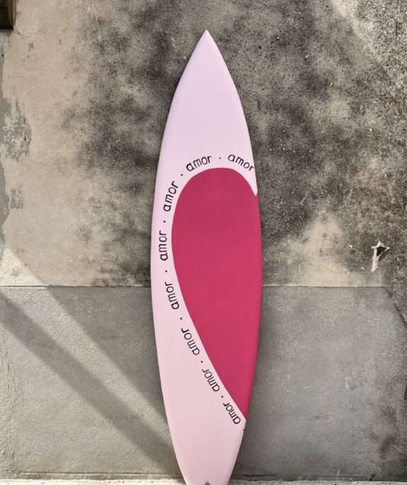 planche de surf decorative decoration murale originale tableau peinture artisanat
