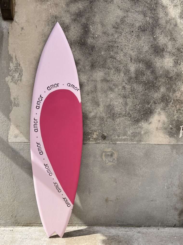 Planche demi coeur rose pale/fushia – Image 6