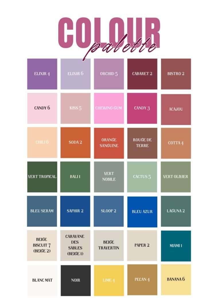 palette couleur