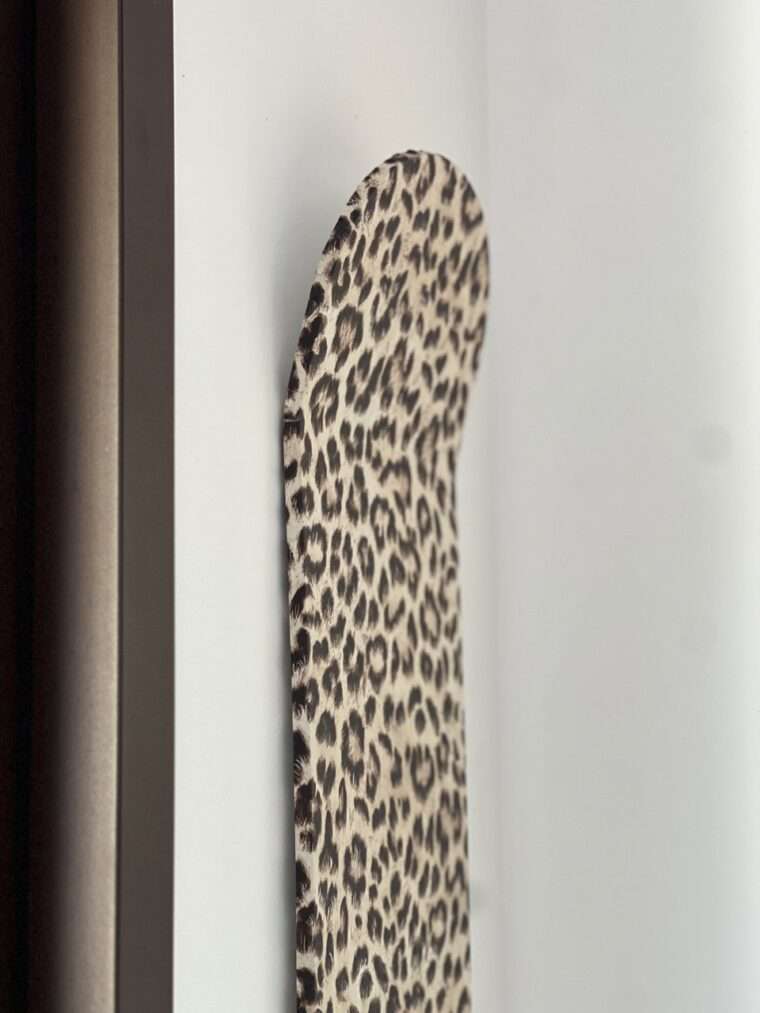 planche skate skateboard deco peinture leopard décoration murale
