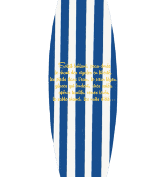 Planche « soleil brûlant » (maquette)